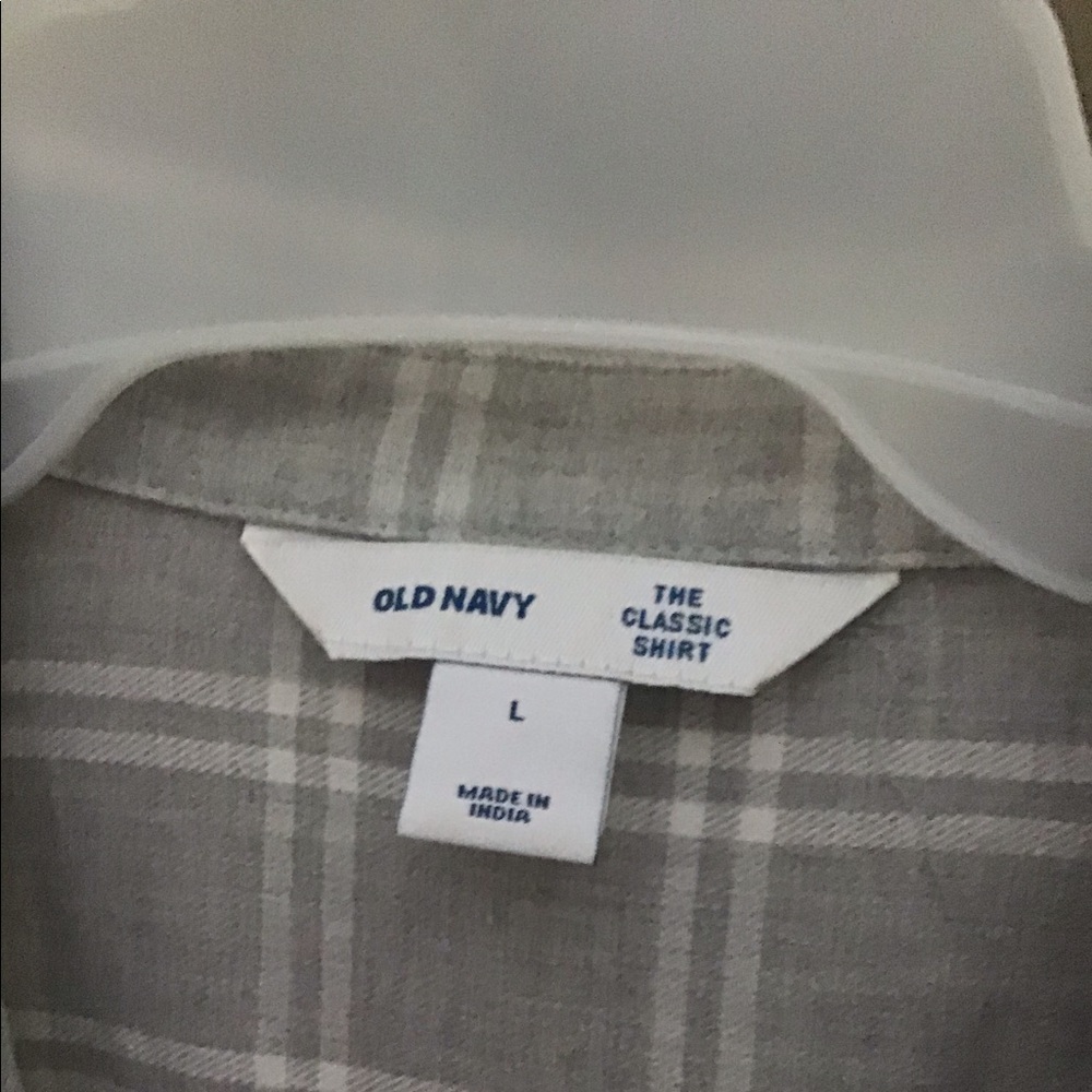 Button down plaid shirt